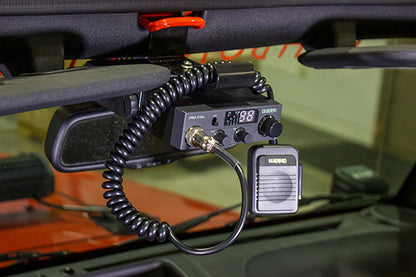 Jeep JK CB Radio Mount For 07-18 Wrangler JK Black Powder Coat Kentrol-4