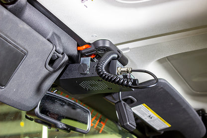 Jeep JK CB Radio Mount For 07-18 Wrangler JK Black Powder Coat Kentrol-5