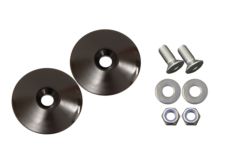 Kentrol Jeep Wrangler Hood Bumper Deletes For 97-19 Wrangler JK/TJ Stainless Steel Kentrol