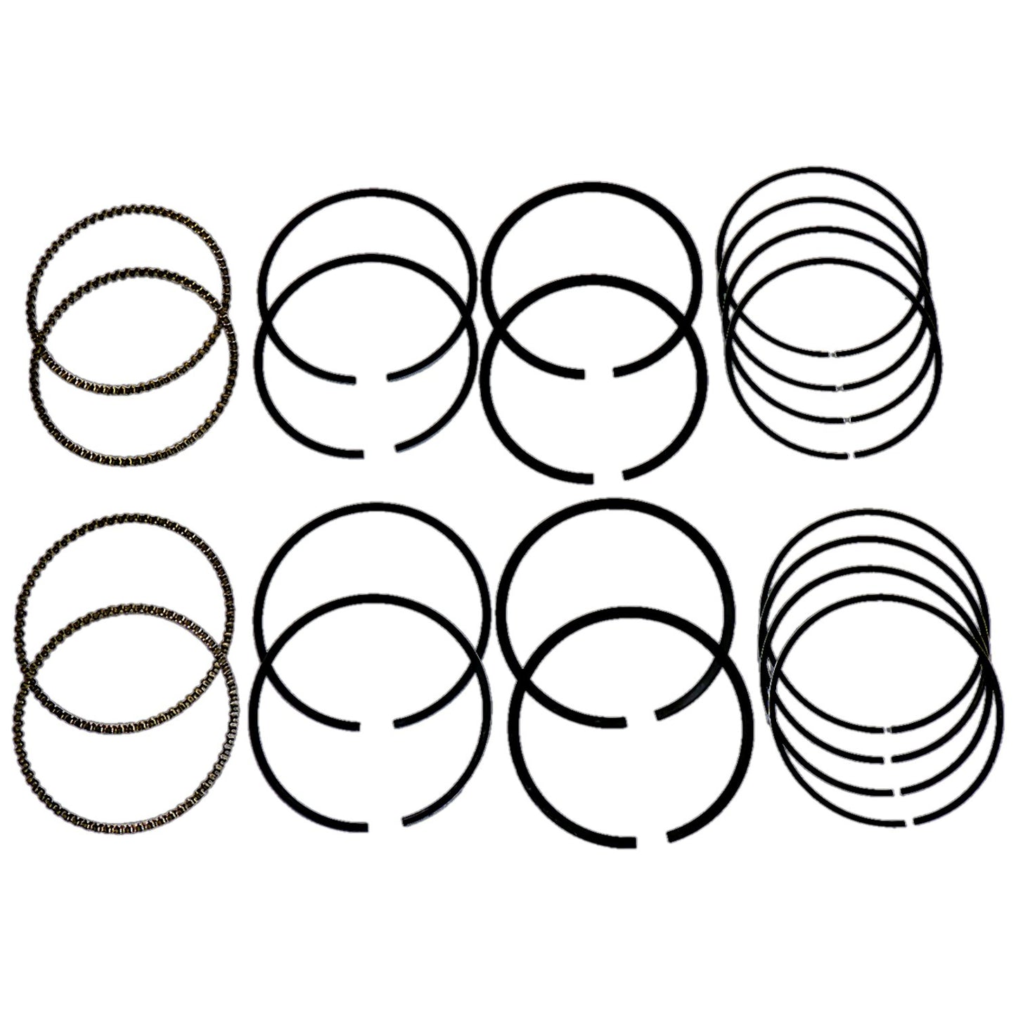 Piston Ring Set for Select 2003-2006 Jeep TJ Wrangler, KJ Liberty w/ 2.4L Engine Crown Automotive-1
