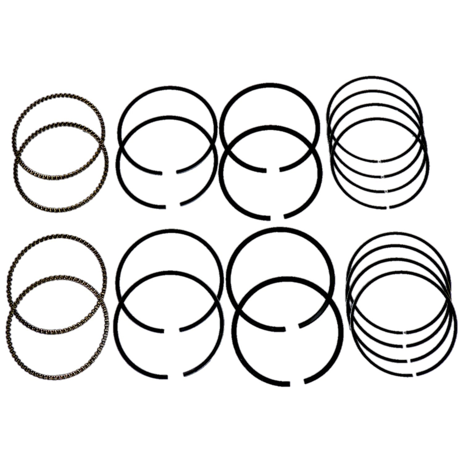 Piston Ring Set for Select 2003-2006 Jeep TJ Wrangler, KJ Liberty w/ 2.4L Engine Crown Automotive-1