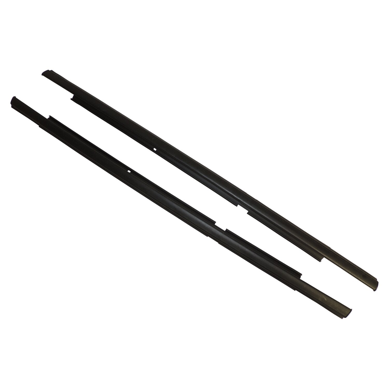 Rear Outer Door Glass Weatherstrip Set for 2007-2017 Jeep MK Compass Crown Automotive