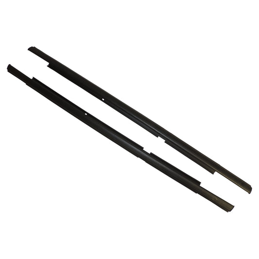 Rear Outer Door Glass Weatherstrip Set for 2007-2017 Jeep MK Compass Crown Automotive