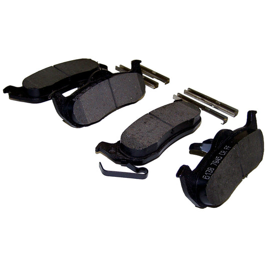 Rear Brake Pad Set for Jeep 2005-2010 Grand Cherokee w/o SRT8 & Commander Crown Automotive-1