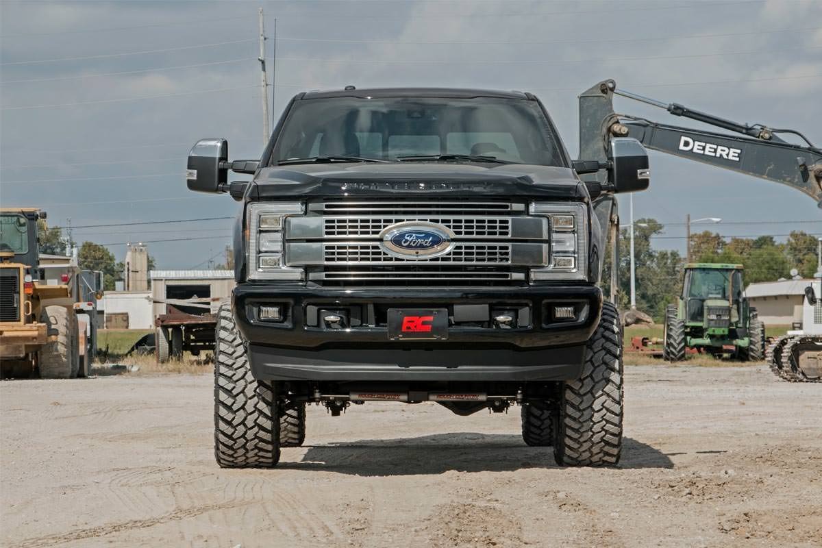 6 Inch Ford 4-Link Suspension Lift Kit w/Front Drive Shaft 17-19 F-250/350 4WD Diesel 4 Inch Axle w/Overloads Rough Country-1