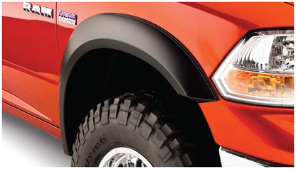 Black Extendafender Style Smooth Finish 4-Piece Fender Flare Set For 2006-2008 Dodge Ram 1500 2006-2009 Ram 2500, 3500 Fits 97.9/98.3 Inch Bed Bushwacker-2