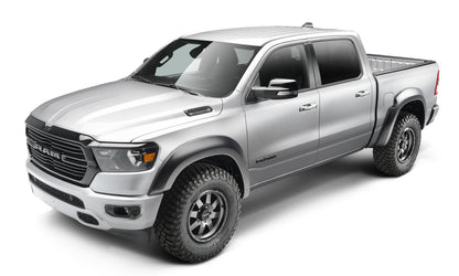 Black Extendafender Style Smooth Finish 4-Piece Fender Flare Set For 2019-2022 Ram 1500 Will Not Fit Rebel And Trx Models Bushwacker-1