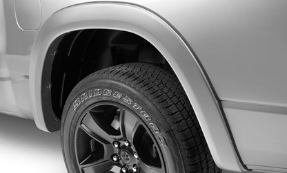 Oe Style Color Matched Billet Silver Metallic 4-Piece Fender Flare Set For 20-22 Ram 1500 Will Not Fit Rebel And Trx Models Bushwacker-1