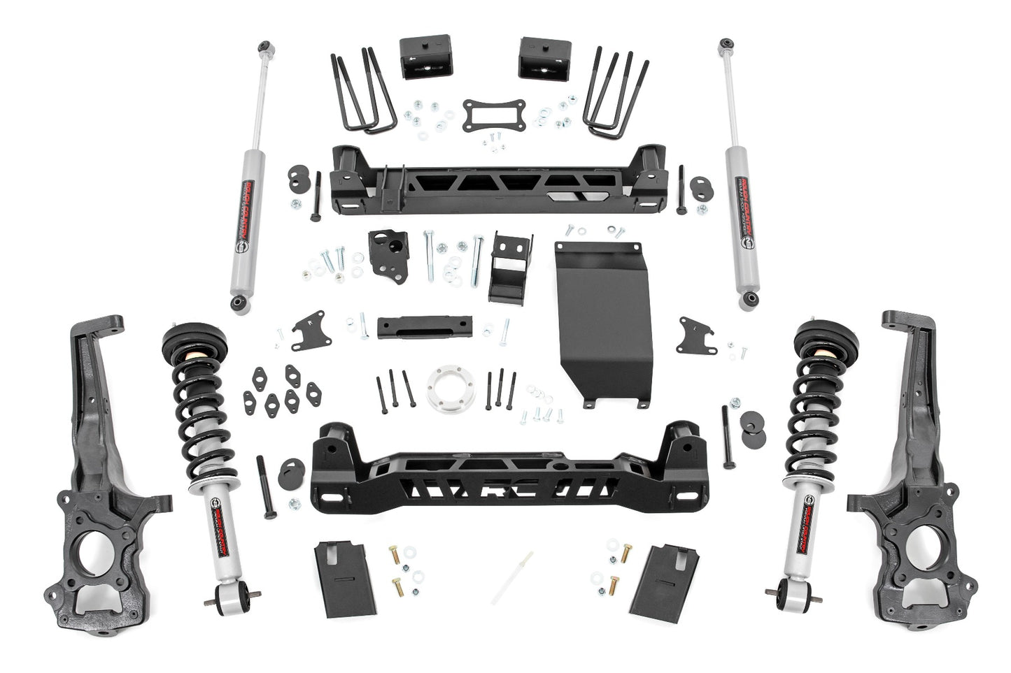 Rough Country 6.0 Inch Ford Suspension Lift Kit w/ N3 Struts (19-20 Ranger 4WD) Rough Country