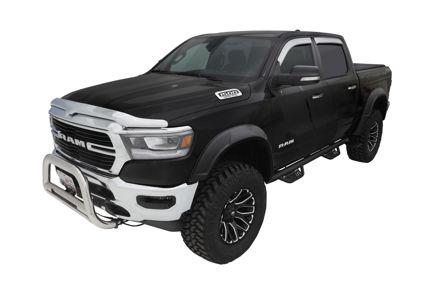 Drt Style Fender Flares Front And Rear For 2019-2022 Ram 1500 Will Not Fit Rebel And Trx Models Bushwacker