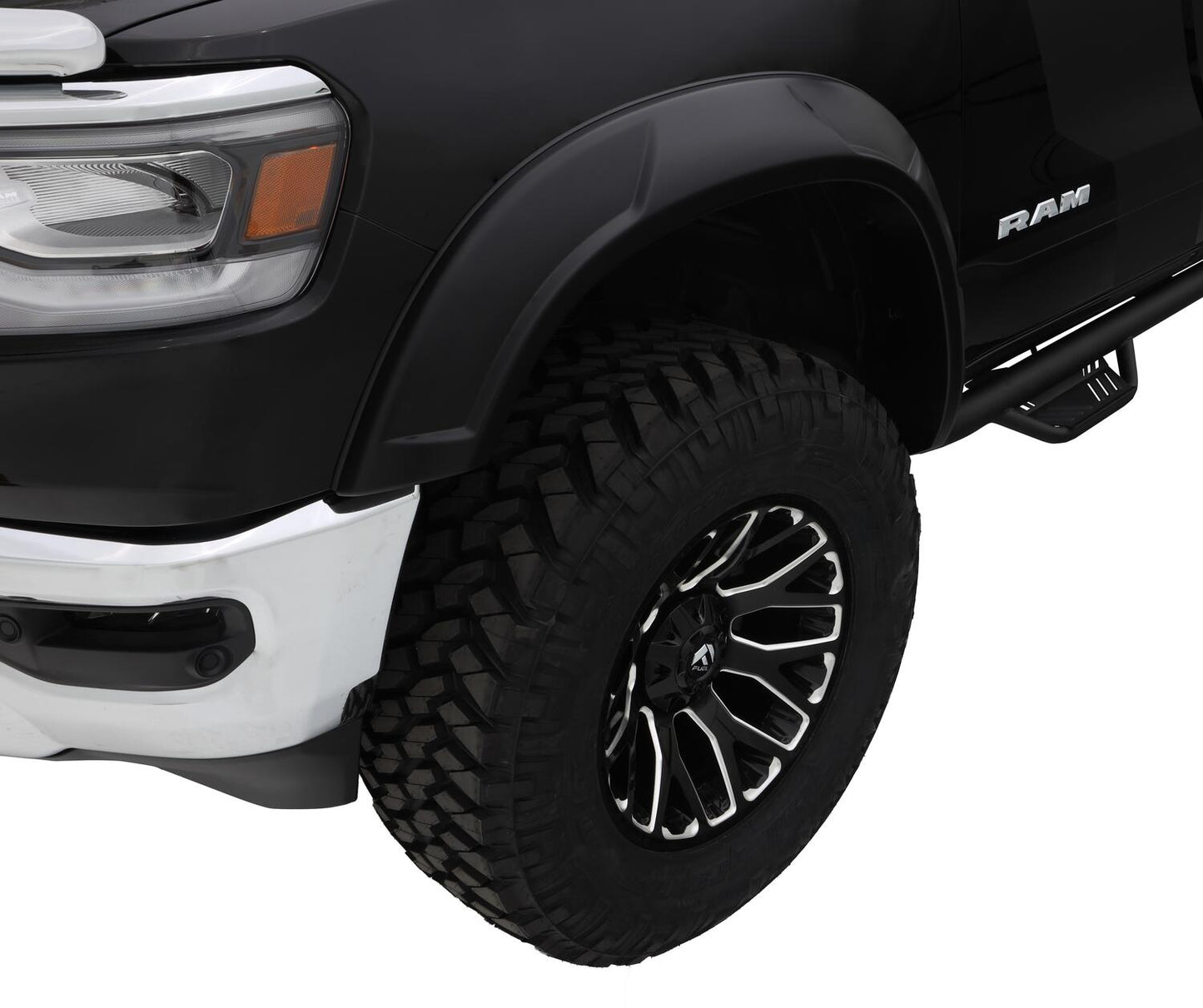Drt Style Fender Flares Front And Rear For 2019-2022 Ram 1500 Will Not Fit Rebel And Trx Models Bushwacker-1