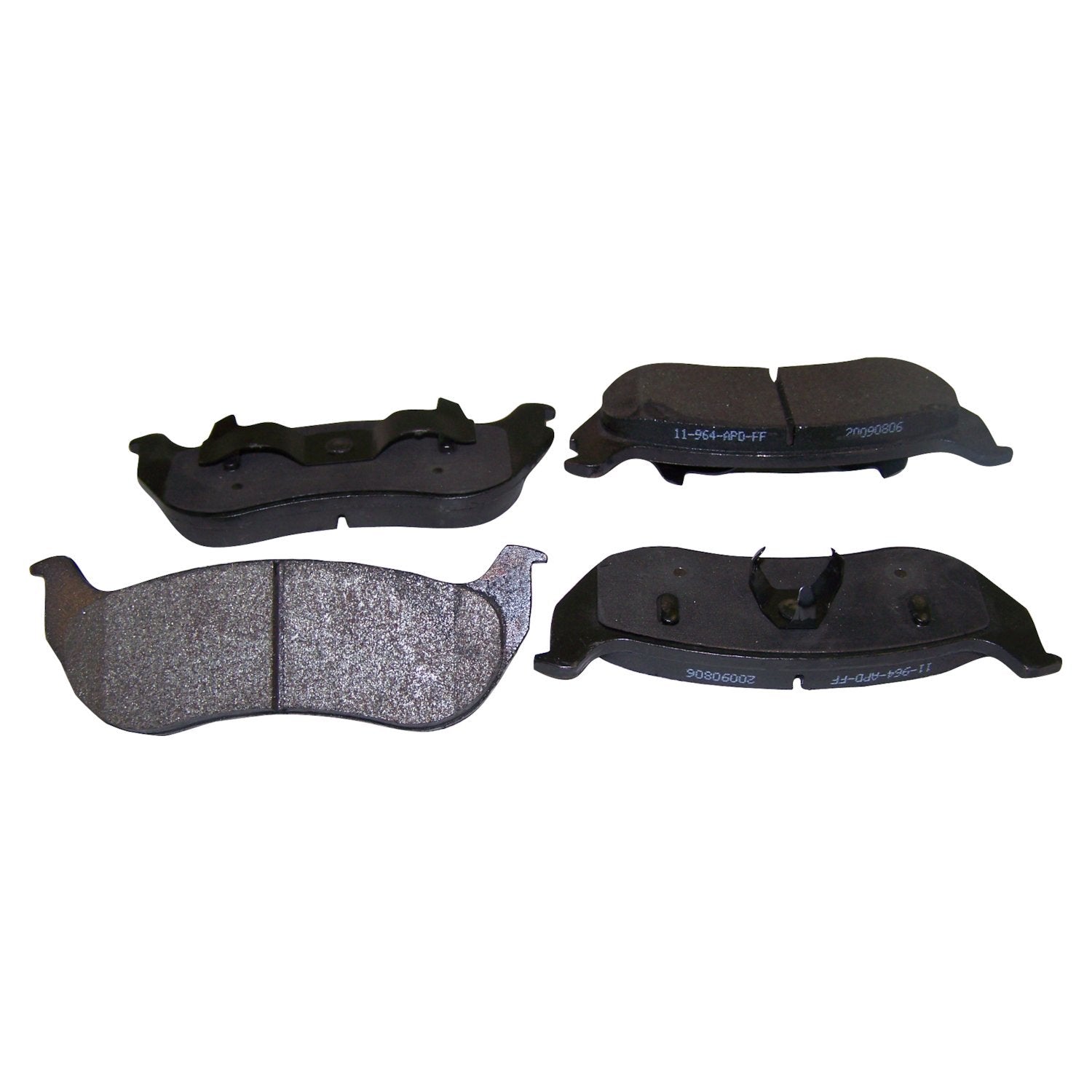 Rear Brake Pad Set for 2003-2006 Jeep TJ Wrangler w/ Rear Disc Brakes Crown Automotive