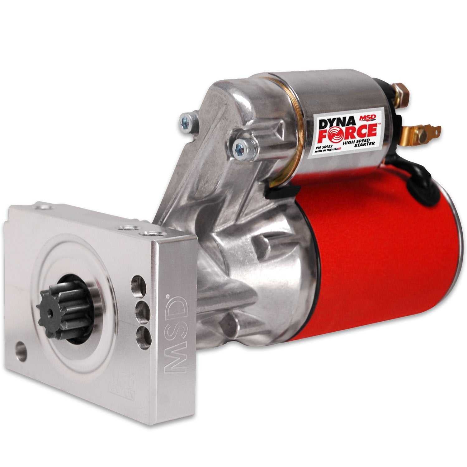 Dynaforce Starter High Speed Chevrolet Small And Big Block Straight Mount Holes MSD Ignition-5