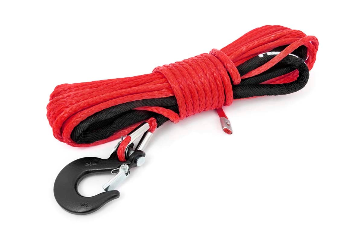 Synthetic Rope | 1/4 Inch | 50 Ft  | Red Rough Country