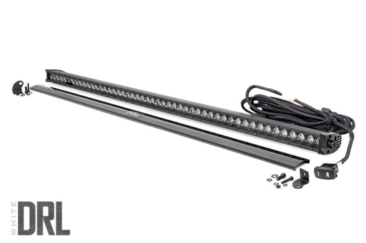 50 Inch Black Series LED Light Bar | Single Row | Cool White DRL Rough Country