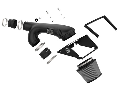 Rapid Induction Cold Air Intake System w/ Pro Dry S Filter Ford F-150/Raptor 17-20 V6-3.5L (tt)/Expedition 18-21 V6-3.5L (tt) aFe Power-5