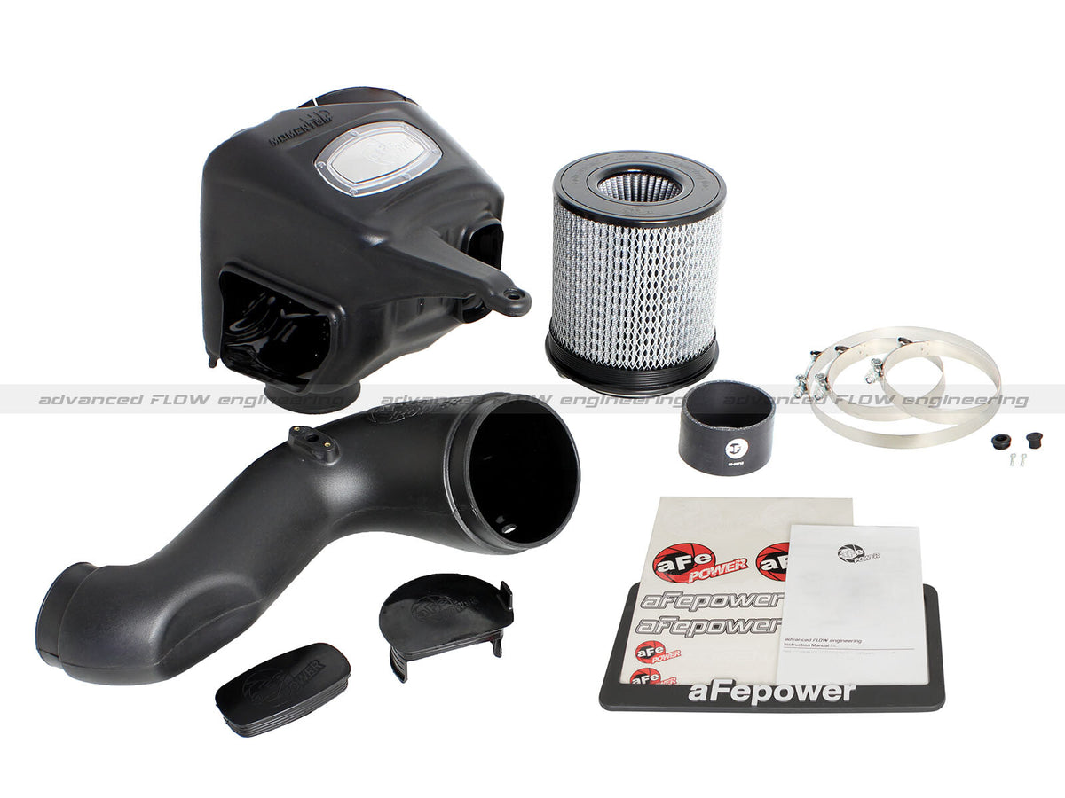 Momentum HD Cold Air Intake System w/ Pro Dry S Filter Dodge Diesel Trucks 03-07 L6-5.9L (td) aFe Power-4