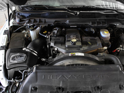 Momentum HD Cold Air Intake System w/ Pro Dry S Filter Dodge Ram Diesel Trucks 13-18 L6-6.7L (td) aFe Power-6