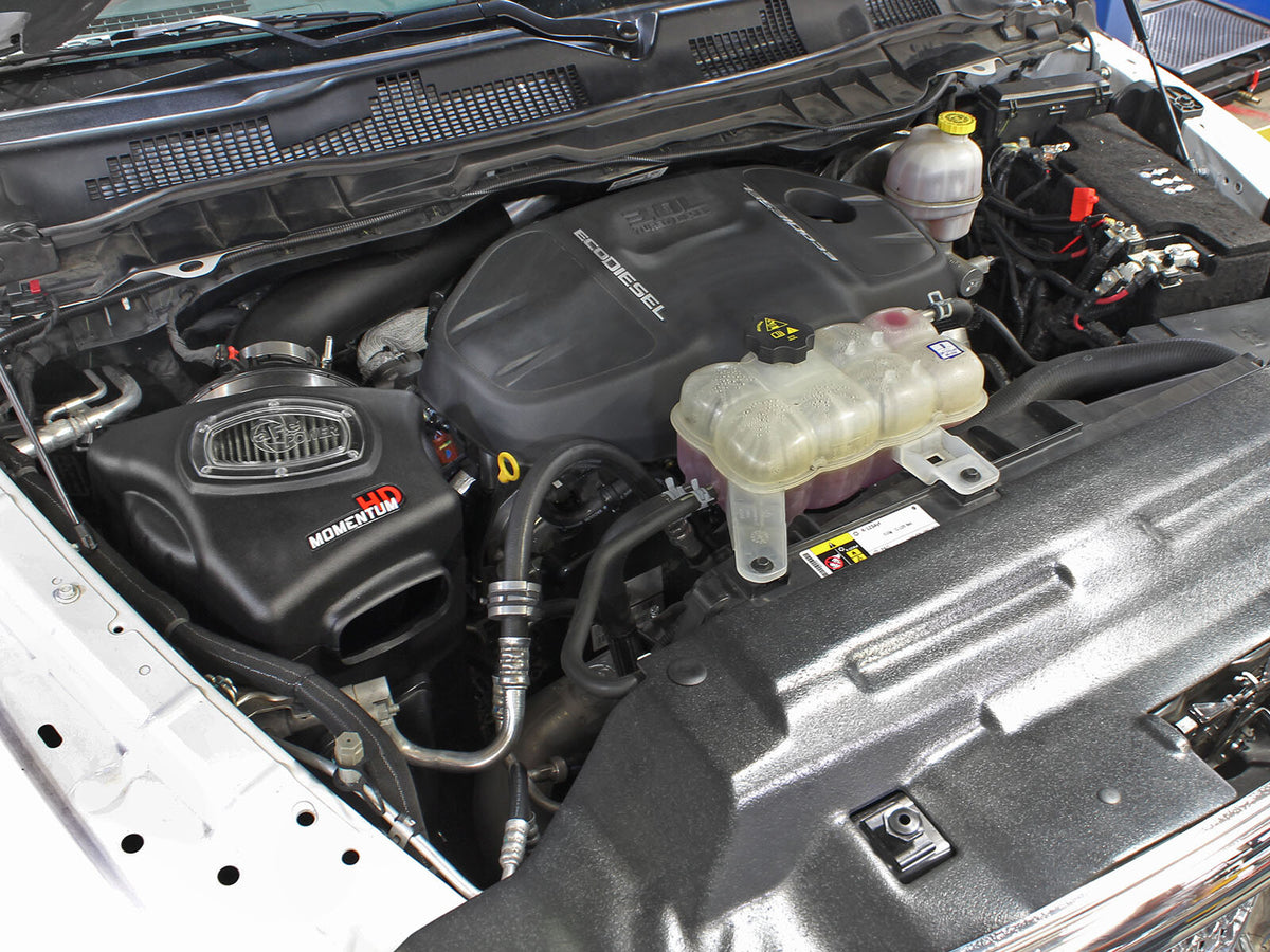 Momentum HD Cold Air Intake System w/ Pro Dry S Filter Ram 1500 EcoDiesel 14-18/1500 Classic 2019 V6-3.0L (td) aFe Power-6
