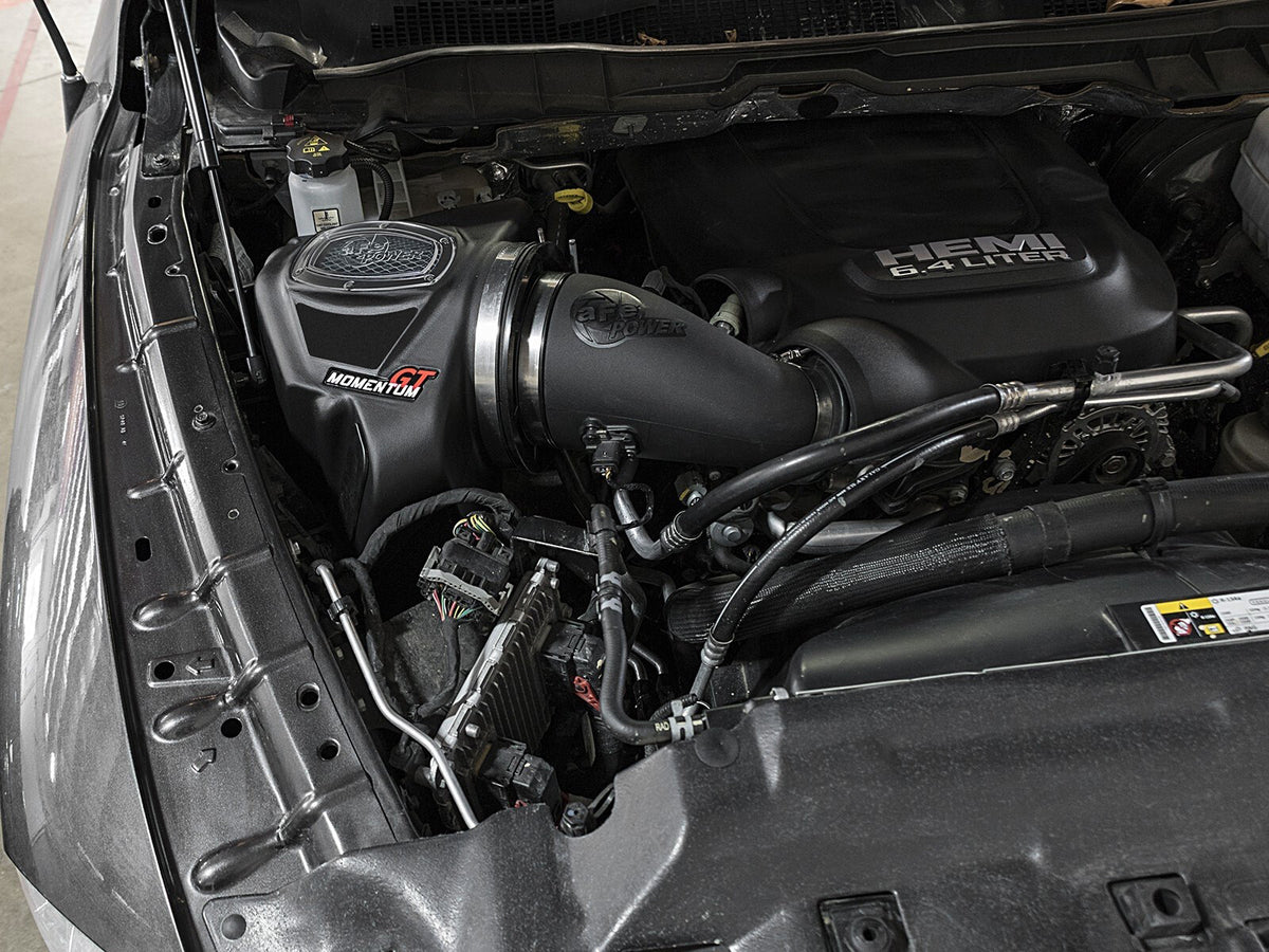 Momentum GT Cold Air Intake System w/ Pro Dry S Filter Ram 2500 / Wagon / 3500 14-16 V8-6.4L Hemi aFe Power-5
