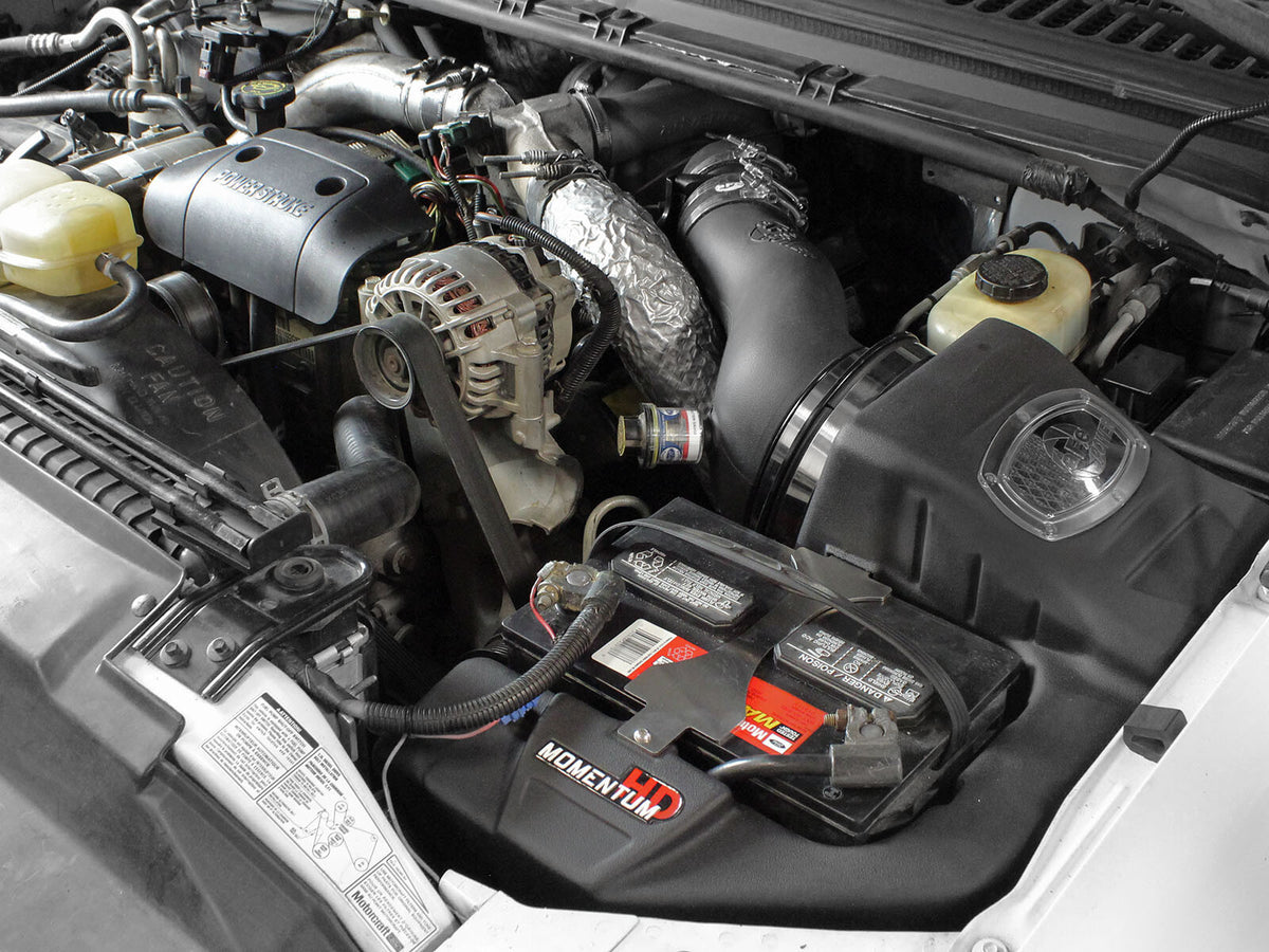 Momentum HD Cold Air Intake System w/ Pro Dry S Filter Ford Diesel Trucks 99-03 V8-7.3L (td) aFe Power-7