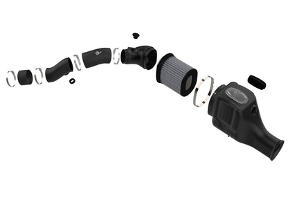 Momentum HD Cold Air Intake System w/ Pro Dry S Filter Ford Diesel Trucks 03-07 V8-6.0L (td) aFe Power-1