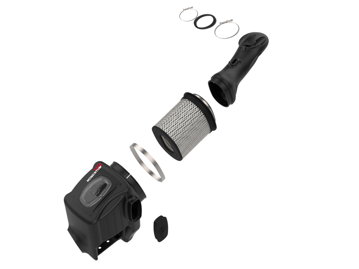 Momentum HD Cold Air Intake System w/ Pro Dry S Filter Ford Diesel Trucks 11-16 V8-6.7L (td) aFe Power-1