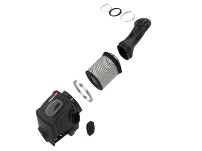 Momentum HD Cold Air Intake System w/ Pro Dry S Filter Ford Diesel Trucks 11-16 V8-6.7L (td) aFe Power-1