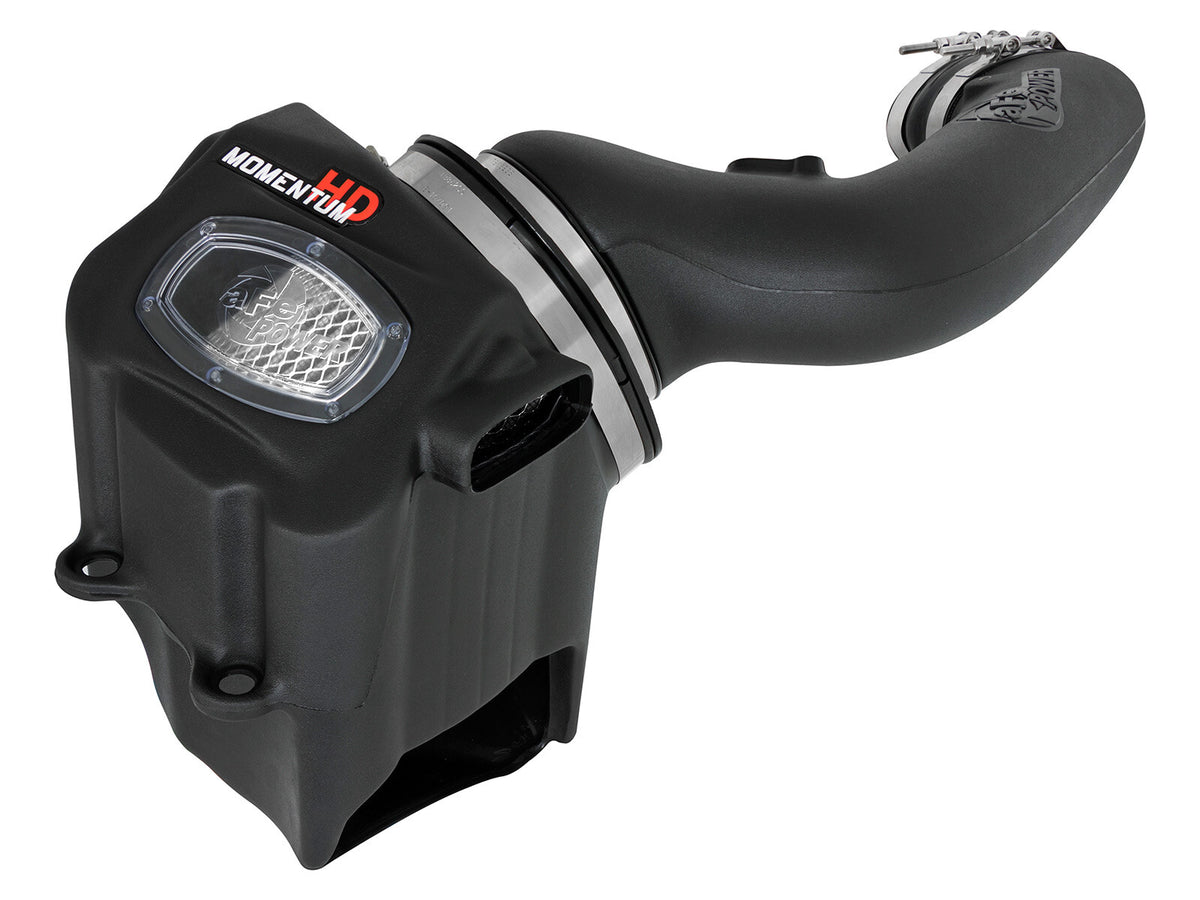 Momentum HD Cold Air Intake System w/ Pro Dry S Filter Ford Diesel Trucks 17-19 V8-6.7L (td) aFe Power