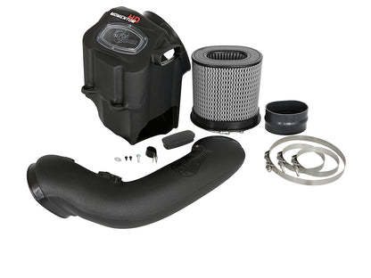 Momentum HD Cold Air Intake System w/ Pro Dry S Filter Ford Diesel Trucks 17-19 V8-6.7L (td) aFe Power-6