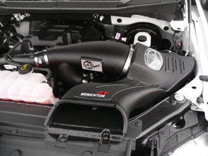 Momentum GT Cold Air Intake System w/ Pro Dry S Filter Ford F-150 15-26 V6-2.7L (tt)/ 15-16 V6-3.5L (tt) aFe Power-5