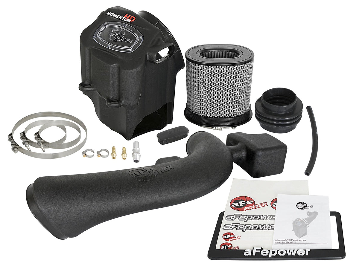 Momentum GT Cold Air Intake System w/ Pro Dry S Filter Ford Super Duty 17-19 V8-6.2L aFe Power-7