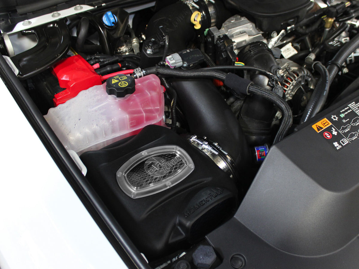 Momentum HD Cold Air Intake System w/ Pro Dry S Filter GM Diesel Trucks 11-16 V8-6.6L (td) Lml aFe Power-7