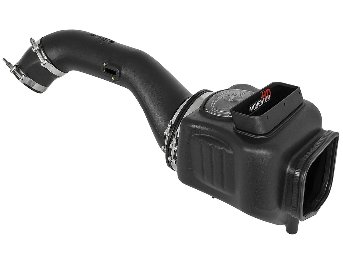 Momentum HD Cold Air Intake System w/ Pro Dry S Filter GM Diesel Trucks 17-19 V8-6.6L (td) L5P aFe Power-1