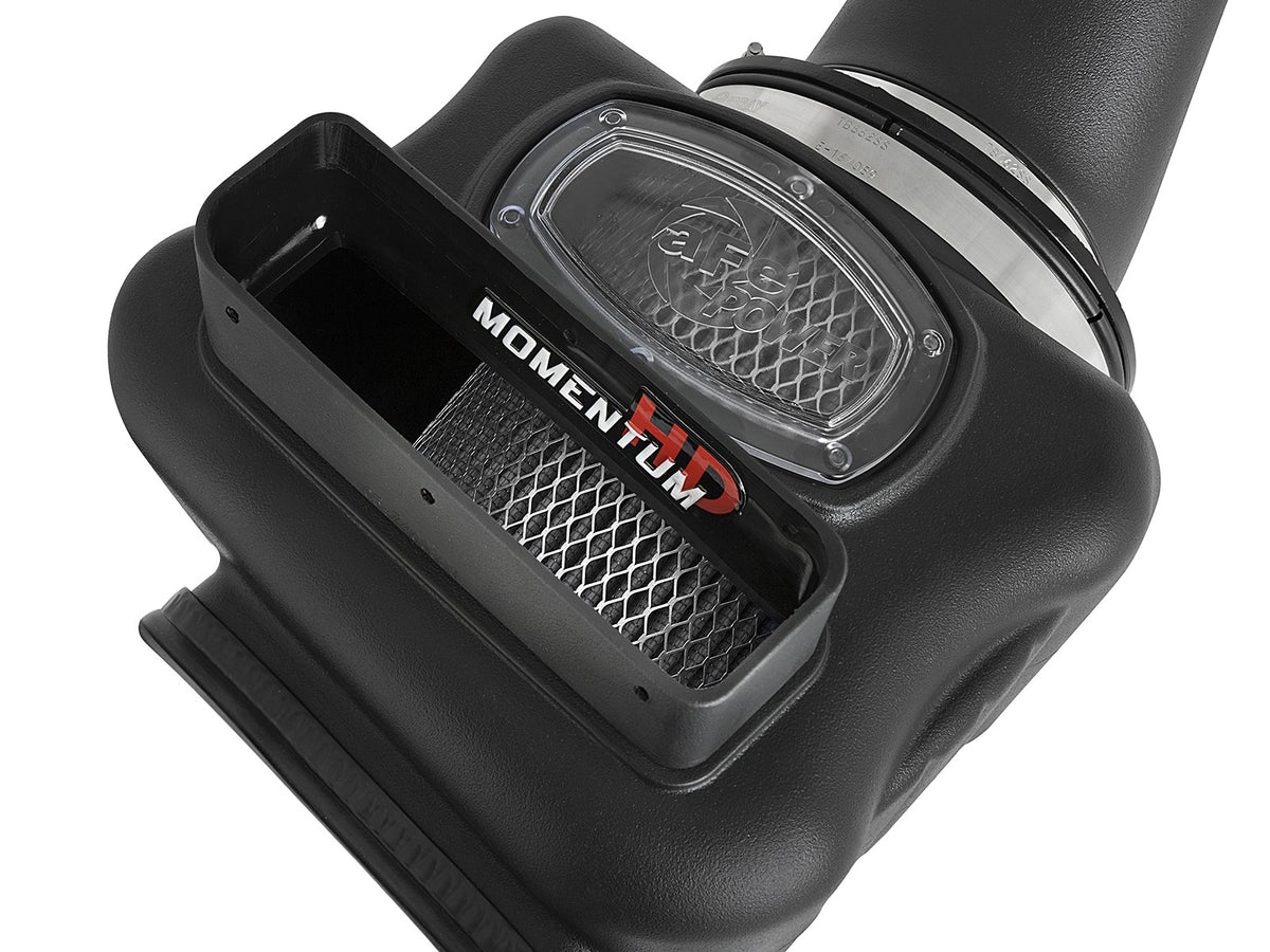 Momentum HD Cold Air Intake System w/ Pro Dry S Filter GM Diesel Trucks 17-19 V8-6.6L (td) L5P aFe Power-4