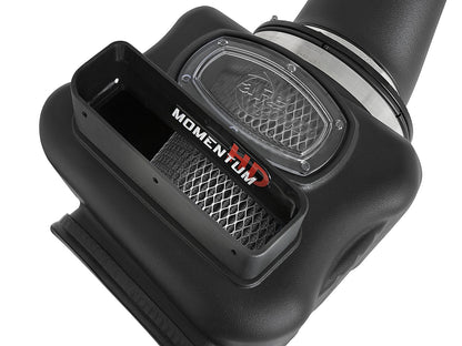 Momentum HD Cold Air Intake System w/ Pro Dry S Filter GM Diesel Trucks 17-19 V8-6.6L (td) L5P aFe Power-4