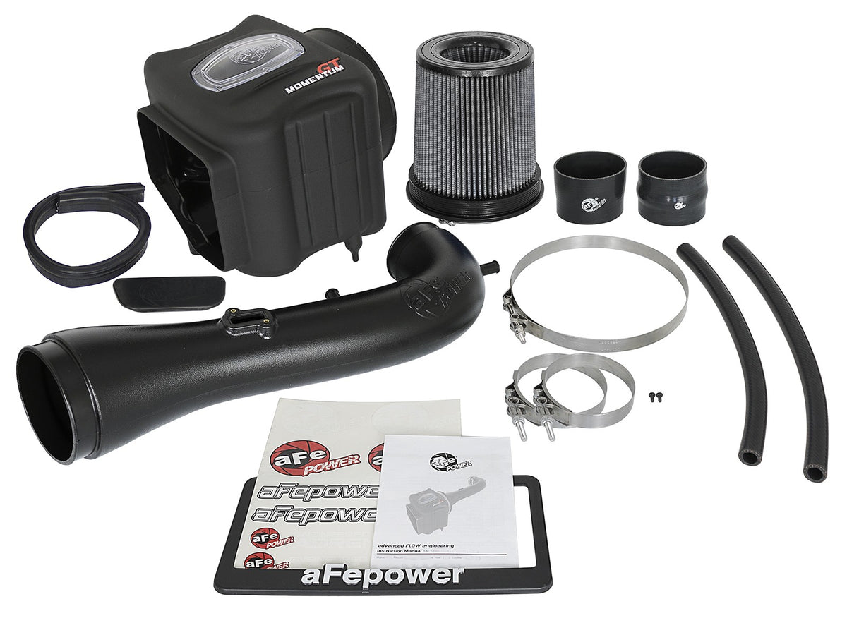 Momentum GT Cold Air Intake System w/ Pro Dry S Filter GM Silverado/Sierra 1500 14-19/Tahoe/Suburban/Yukon/XL/Escalade 15-20 V8-5.3L/6.2L aFe Power-7