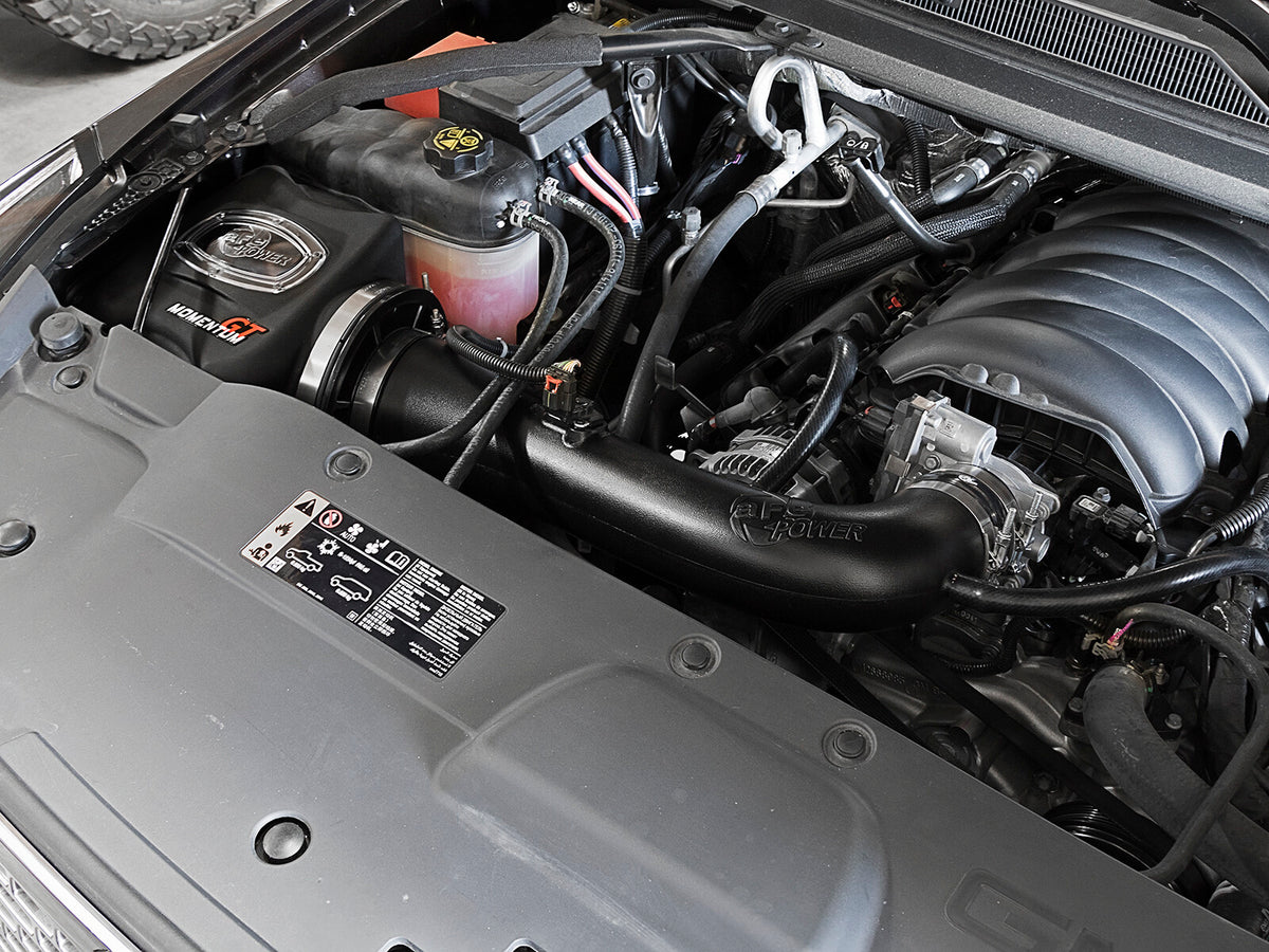 Momentum GT Cold Air Intake System w/ Pro Dry S Filter GM Silverado/Sierra 1500 14-19/Tahoe/Suburban/Yukon/XL/Escalade 15-20 V8-5.3L/6.2L aFe Power-8