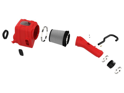 Momentum GT Cold Air Intake System Red w/ Pro Dry S Filter Toyota Tundra 07-21 V8-5.7L aFe Power-1