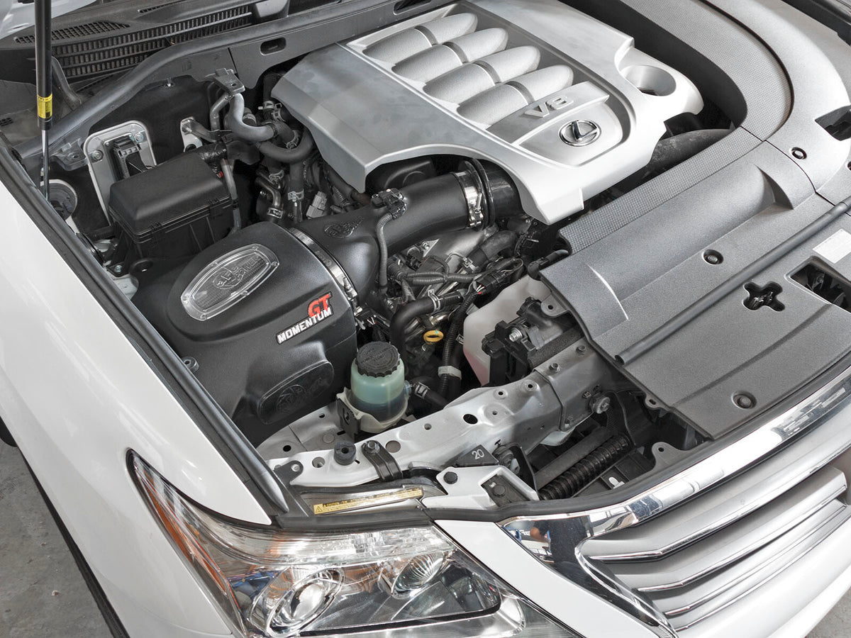 Momentum GT Cold Air Intake System w/ Pro Dry S Filter Lexus LX570/Toyota Land Cruiser (J200) 08-21 V8-5.7L/V8-4.6L aFe Power-7