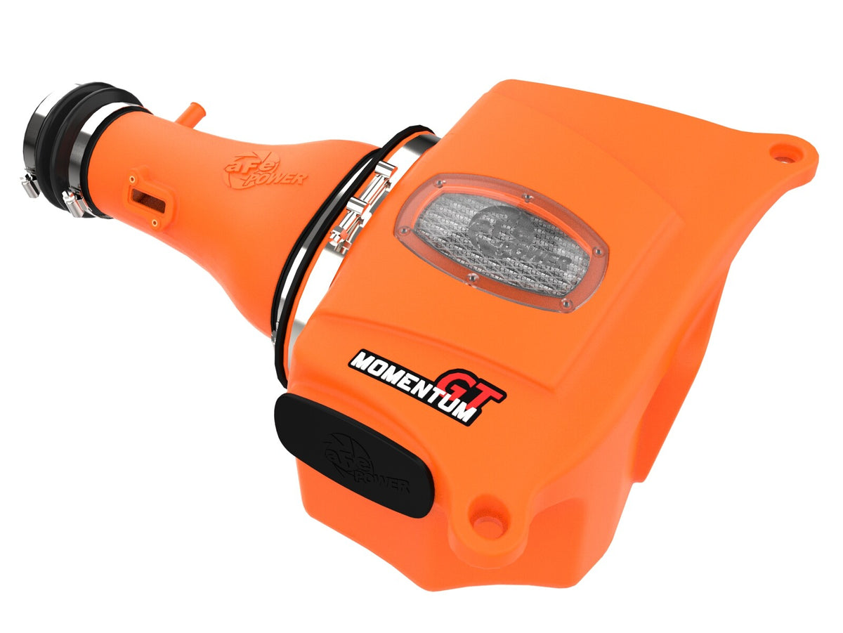 Momentum GT Cold Air Intake System Orange w/ Pro Dry S Filter Nissan Armada 17-24/Nissan Patrol 10-24 (Y62)/Infiniti QX80 14-24/Infiniti QX56 11-13 V8-5.6L aFe Power