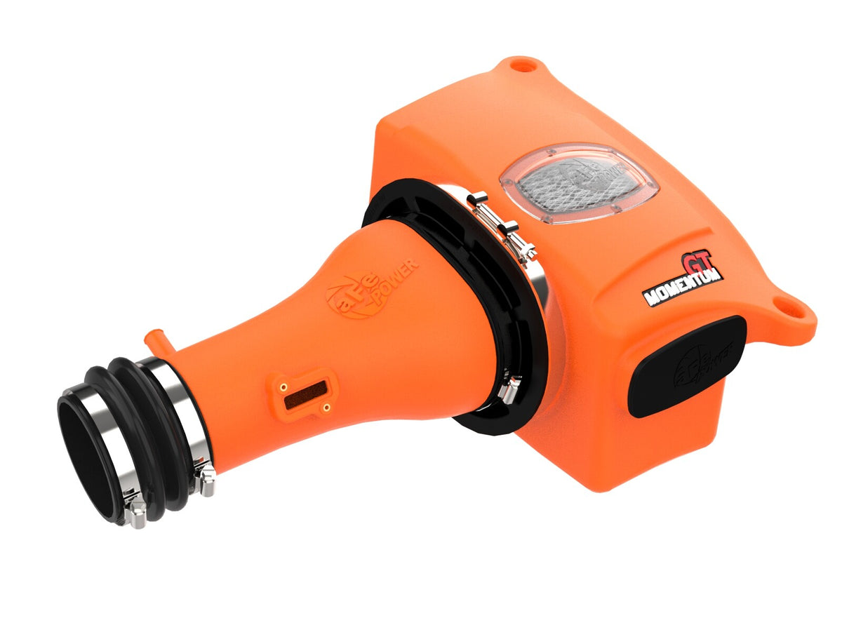 Momentum GT Cold Air Intake System Orange w/ Pro Dry S Filter Nissan Armada 17-24/Nissan Patrol 10-24 (Y62)/Infiniti QX80 14-24/Infiniti QX56 11-13 V8-5.6L aFe Power-2
