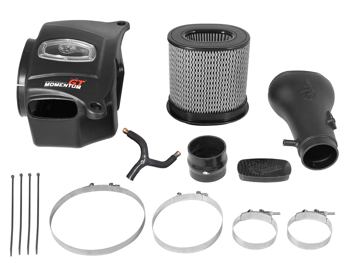 Momentum GT Cold Air Intake System w/ Pro Dry S Filter Nissan Armada 17-24/Nissan Patrol 10-24 (Y62)/Infiniti QX80 14-24/Infiniti QX56 11-13 V8-5.6L aFe Power-5