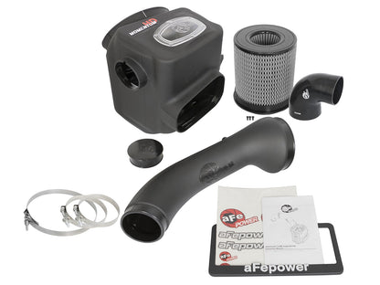 Momentum HD Cold Air Intake System w/ Pro Dry S Filter Nissan Titan Xd 16-19 V8-5.0L (td) aFe Power-8