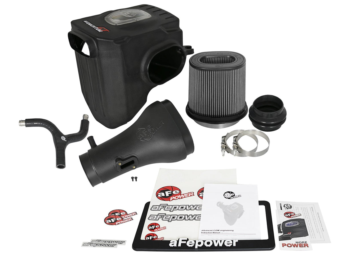Momentum GT Cold Air Intake System w/ Pro Dry S Filter Nissan Titan 17-24 V8-5.6L aFe Power-5