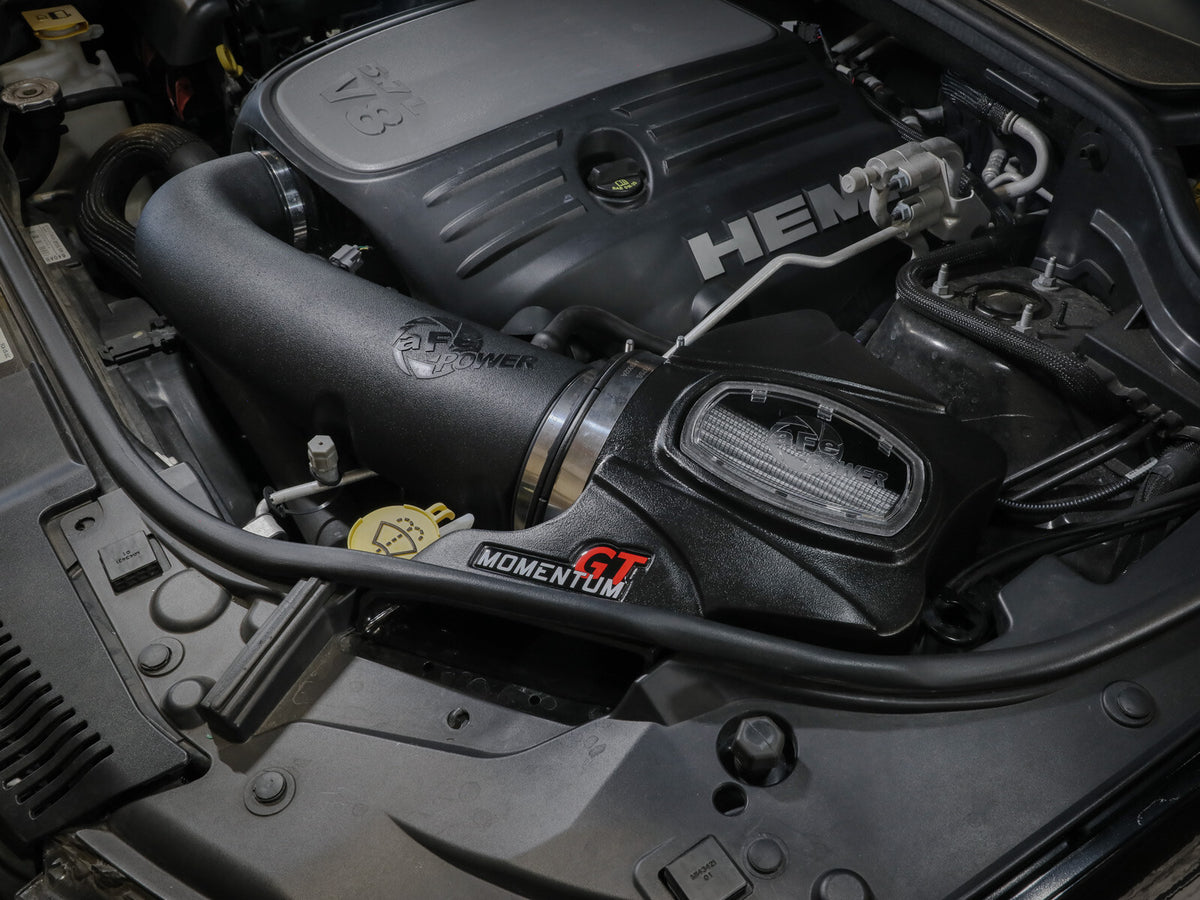 Momentum GT Cold Air Intake System w/ Pro Dry S Filter Jeep Grand Cherokee (WK2) 11-21/Dodge Durango 11-26 V8-5.7L Hemi aFe Power-5