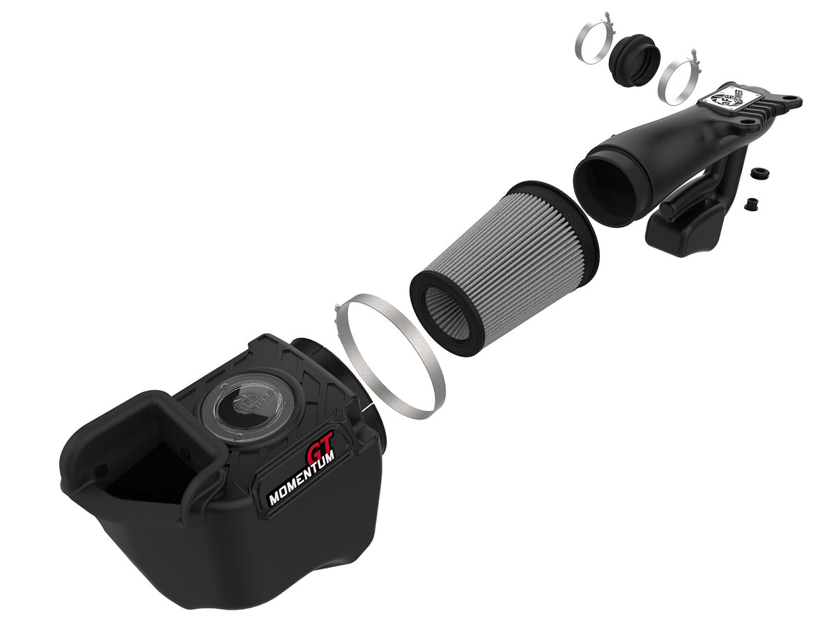 Momentum GT Cold Air Intake System w/ Pro Dry S Filter Jeep Wrangler (JK) 12-18 V6-3.6L 13 HP Gain aFe Power-5