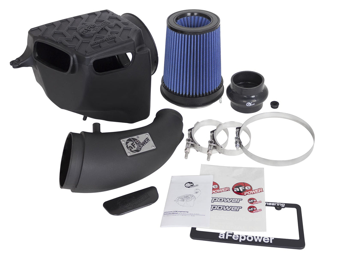 Momentum GT Cold Air Intake System w/ Pro Dry S Filter Jeep Wrangler (JK) 07-11 V6-3.8L 45 Percent Air Flow Gain aFe Power-6