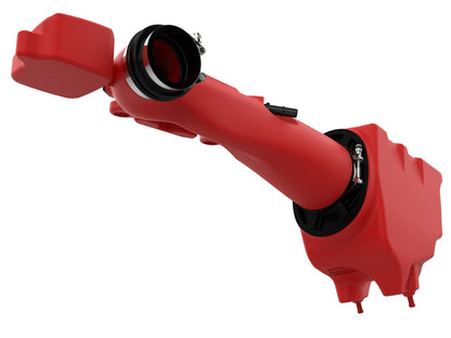 Momentum GT Cold Air Intake System Red w/ Pro Dry S Filter Jeep Wrangler (Jl)/Gladiator (Jt) 18-26 V6-3.6L aFe Power-2