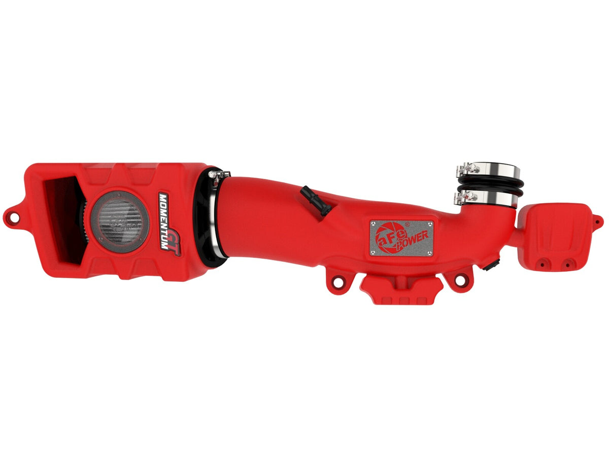 Momentum GT Cold Air Intake System Red w/ Pro Dry S Filter Jeep Wrangler (Jl)/Gladiator (Jt) 18-26 V6-3.6L aFe Power-4